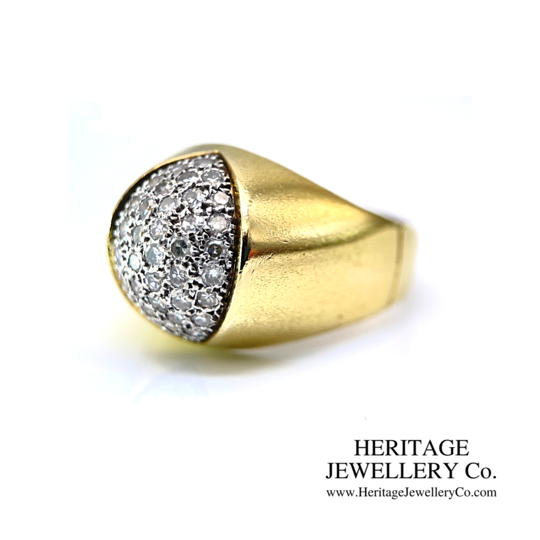 Vintage Diamond Dome Dress Ring
