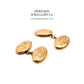 Edwardian Gold Cufflinks with Antique Box