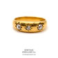 Antique 3-Stone Diamond Gypsy Ring
