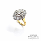 Antique Old Cut Diamond Cluster Ring