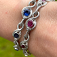 Vintage Ruby and Diamond Bracelet (18ct white gold)