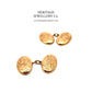 Edwardian Gold Cufflinks with Antique Box