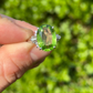 RESERVED - Peridot and Diamond Dress Ring (Platinum)