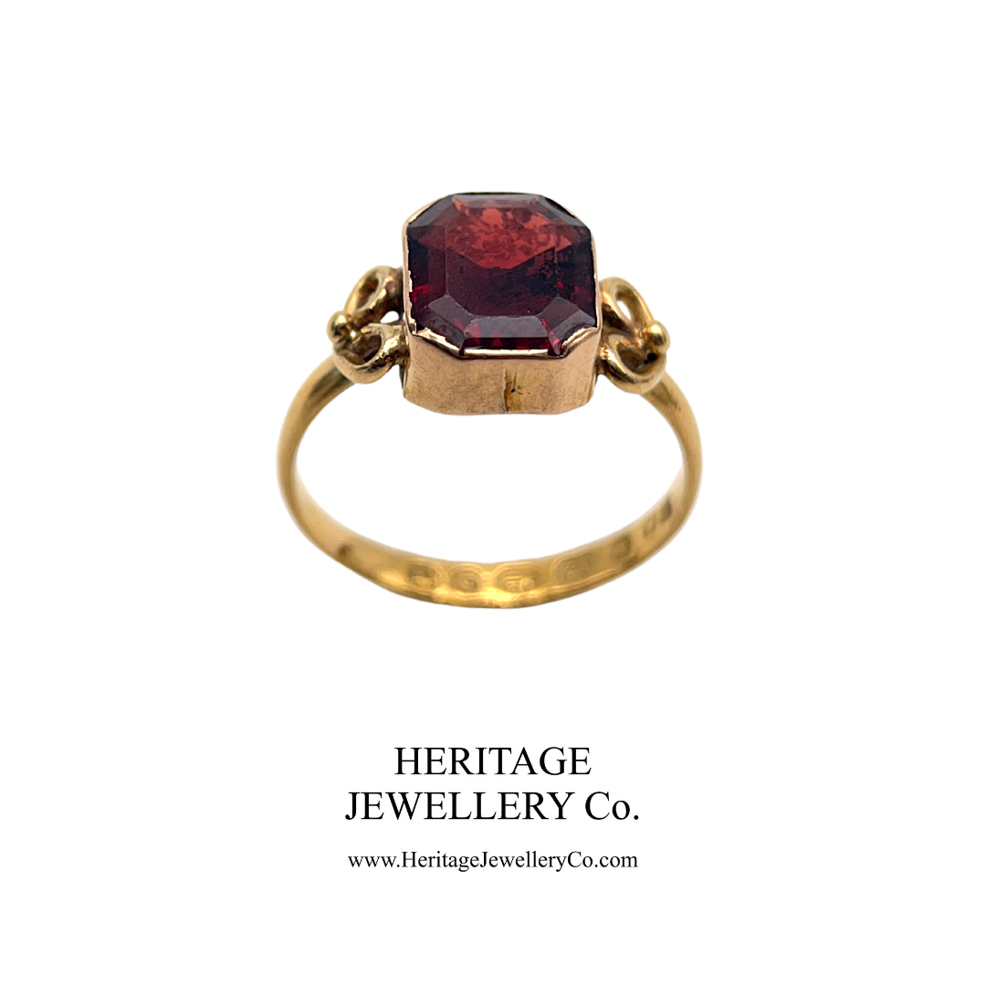 Early Victorian Garnet Ring (22ct Gold; c.1863)
