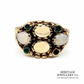 Antique Opal and Emerald Ring