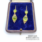 Antique Peridot and Diamond Earrings