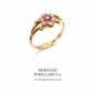 Antique Ruby & Diamond Daisy Ring
