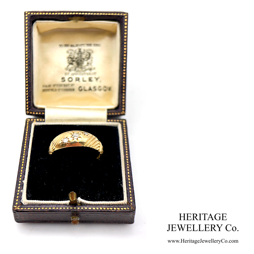 Antique Diamond Gypsy Ring (18ct gold; c.1902)