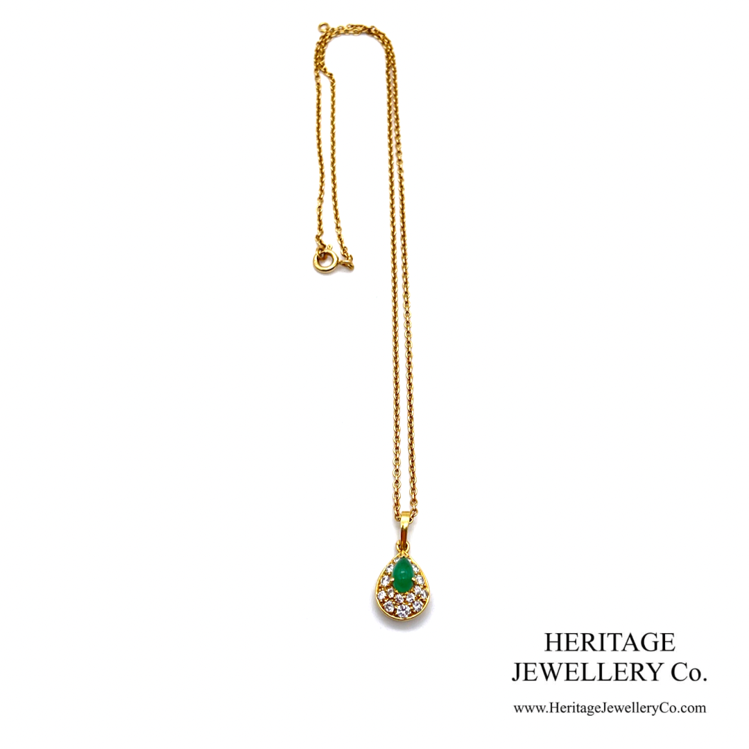 Van Cleef & Arpels Emerald and Diamond Pendant