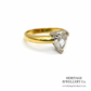 Pear-cut Diamond Solitaire Ring