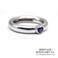 Tiffany & Co. Amethyst Heart Ring (18ct white gold)