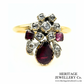 Georgian Garnet and Diamond Duchesse Ring