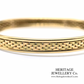 Vintage Woven Gold Bangle Bracelet