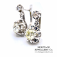 French Diamond Drop Dormeuse Earrings