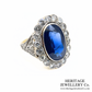 Art Deco Sapphire and Diamond Ring