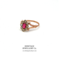 Antique Tourmaline and Seed Pearl Ring (c. 1919)