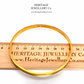 Art Deco Gold “Flapper” Bangle (c. 1928; 9ct gold)