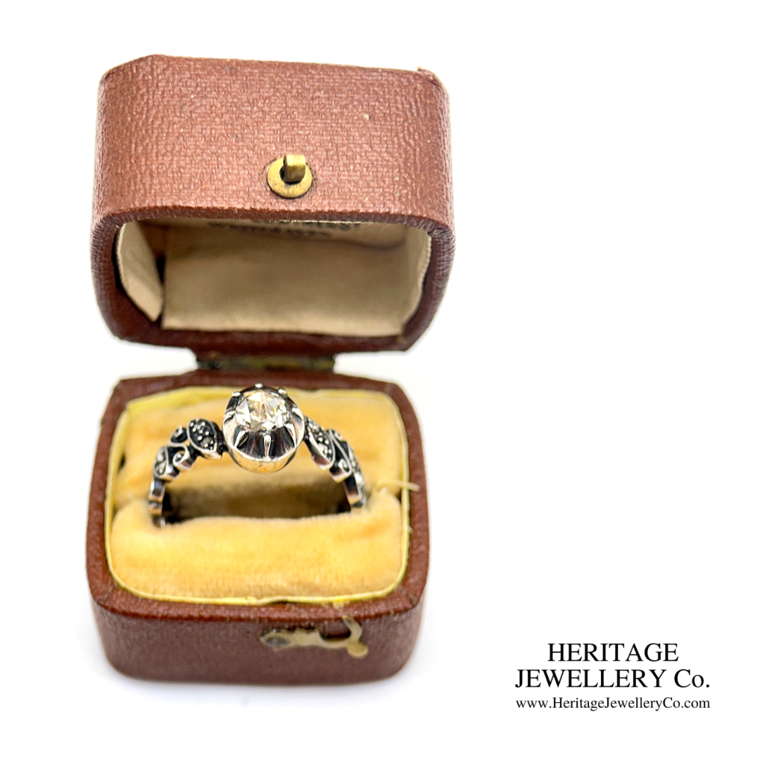 Antique Rose Cut Diamond Solitaire Ring