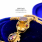 Antique Victorian Garnet Snake Necklace