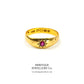 Antique Victorian Ruby Gypsy Ring (c.1890)