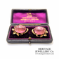Antique Pink Tourmaline Earclips