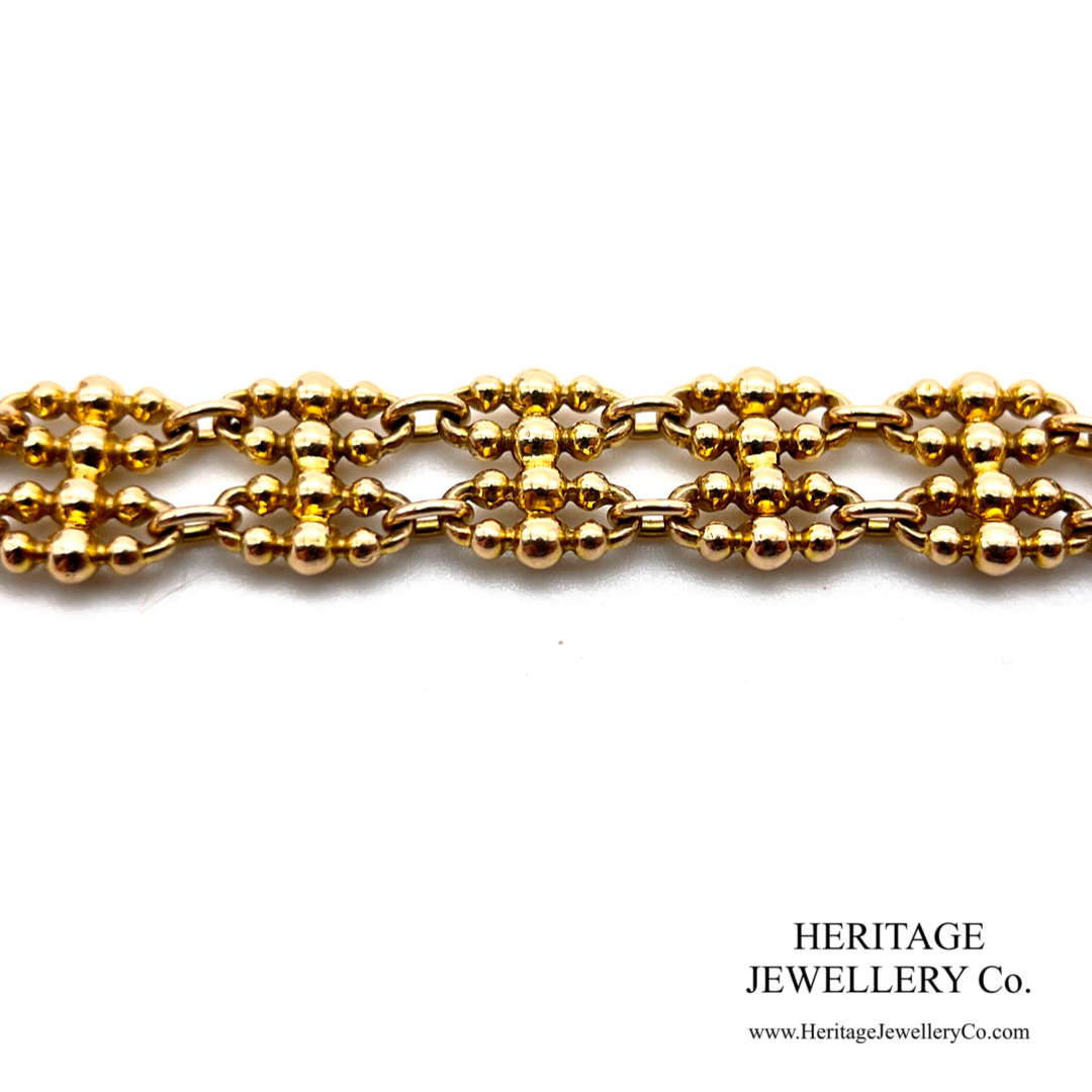 Antique Gold Fancy Link Bracelet (15ct gold)