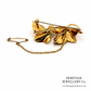 Amethyst Leaf Brooch 18ct