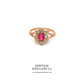 Antique Tourmaline and Seed Pearl Ring (c. 1919)