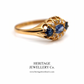 Antique Sapphire and Diamond Ring (c. 1902; 18ct Gold)