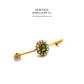 Antique Tourmaline & Pearl Brooch (c.1890)
