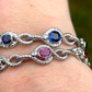 Vintage Ruby and Diamond Bracelet (18ct white gold)