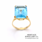 Fine Aquamarine Dress Ring (18ct gold)