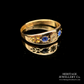 Victorian Sapphire and Diamond Gypsy Ring (15ct; c.1894)
