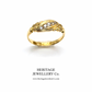 Antique Edwardian Diamond Gypsy Ring (18ct gold; c.1901)