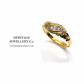 Antique Edwardian Diamond Gypsy Ring (18ct gold; c.1901)