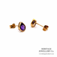 Vintage Amethyst Stud Earrings