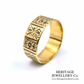Edwardian Engraved Gold Band (c.1904)