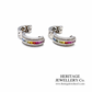 Sapphire and Diamond Earrings (14ct white gold)
