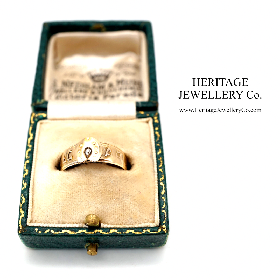 Antique Victorian Diamond Regard Ring (18ct gold; c. 1885)