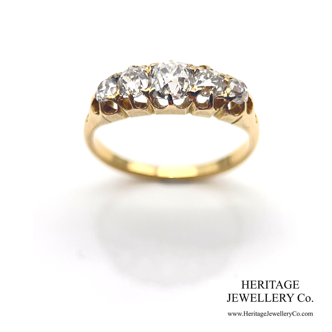 Antique Diamond 5-Stone Ring (18ct gold)
