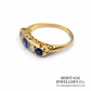Antique Sapphire and Diamond 5-Stone Ring