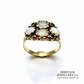Antique Opal and Emerald Ring