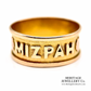 Rare Antique Victorian 3-Colour Mizpah Band