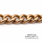Antique Curb Chain Bracelet with T-Bar and Medallion