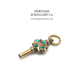Gold-cased and Turquoise Fob Watch Key Pendant (9ct)