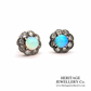 Art Deco Opal & Diamond Earrings