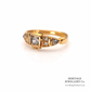 Antique Gold 7-Stone Diamond Ring (c.0.20ct)