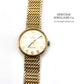 Vintage Gold Omega Watch with Original Gold Bracelet and Box