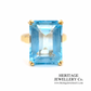 Fine Aquamarine Dress Ring (18ct gold)