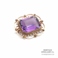 Vintage Gold and Amethyst Brooch (9ct Gold)